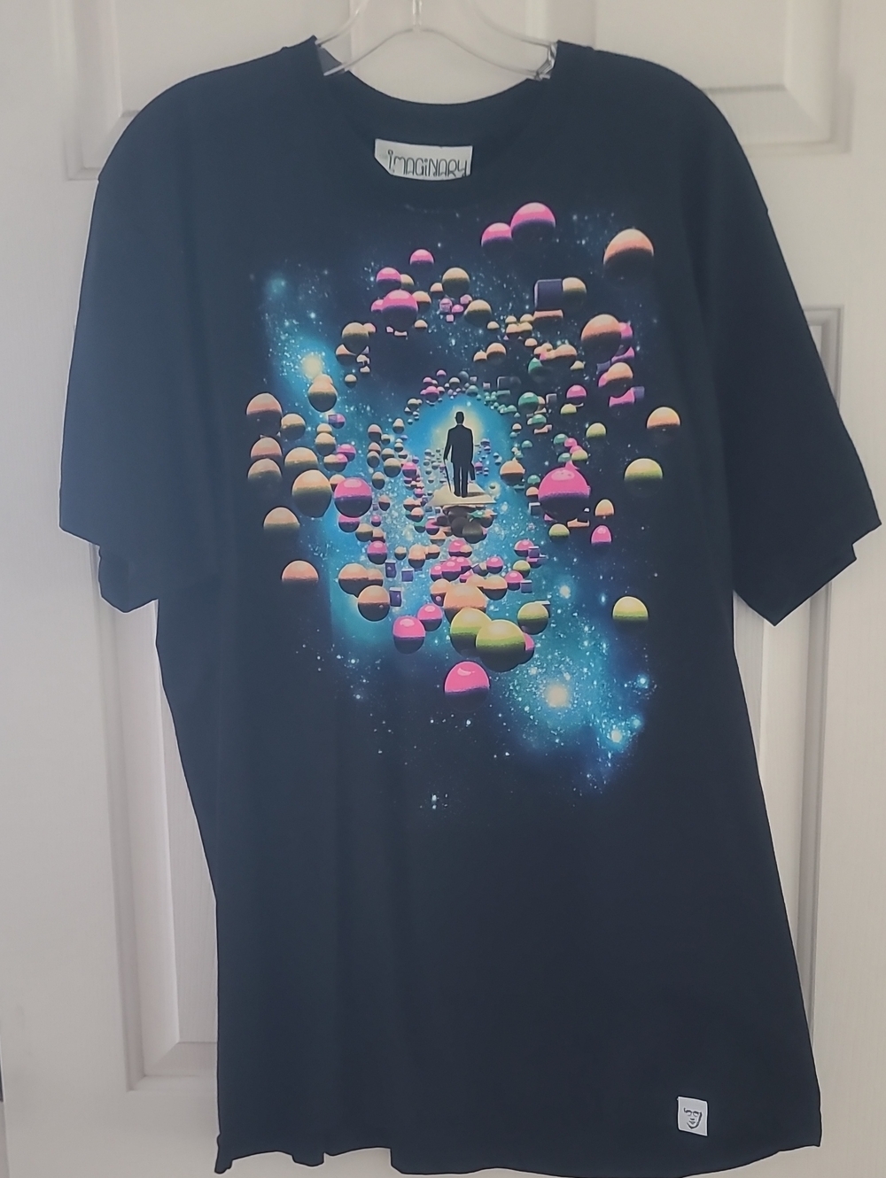 The Imaginary Foundation Mens Black Graphic T-Shirt